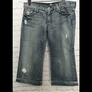 🌼 7 For All Mankind | Dojo Capri | Med Wash | 31